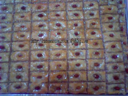 Baklawa après cuisson
